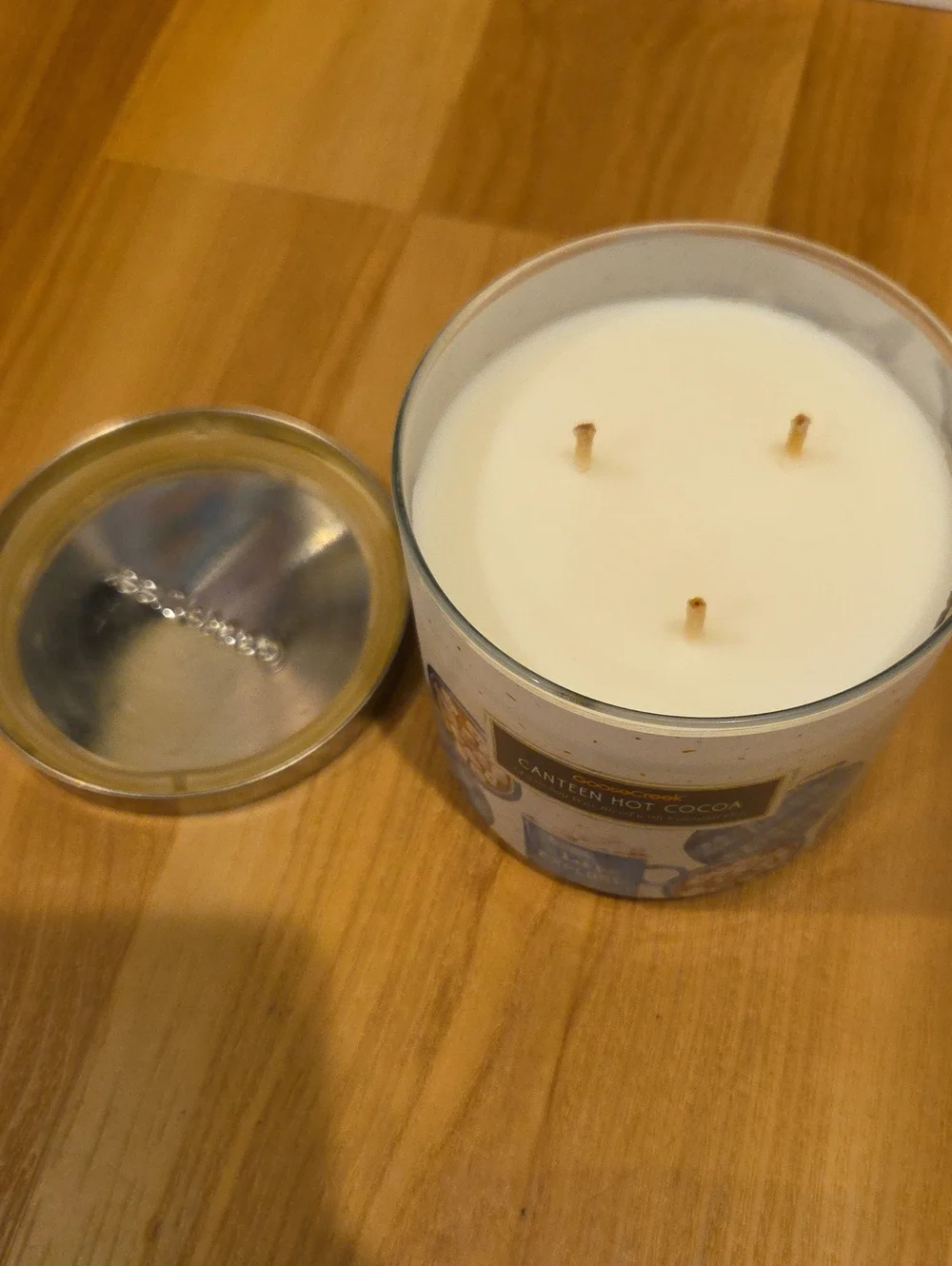 Goose Creek Canteen Hot Cocoa Scented Candle - Blue, White, Brown